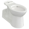 [3703001.020] Yorkville® Pressure Assist Chair Height Back Outlet Elongated EverClean® Bowl - White