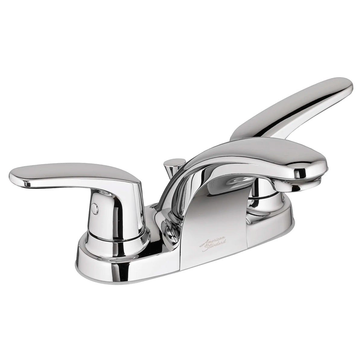 Colony® PRO 4-Inch Centerset 2-Handle Bathroom Faucet 1.2 gpm/4.5 Lpm Less Drain, With Lever Handles // POLISHED CHROME // 31189_7075200002_7075200F10002_7075200NJ002_7075202002_7075205002_03_0_CDNwebp_f826125b-a9b5-4f47-9ab2-347ee1dd6aca.webp
