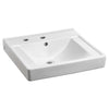 [9024921EC.020] Decorum® Wall-Hung EverClean® Sink Less Overflow With Center Hole Only and Extra Right-Hand Hole - White