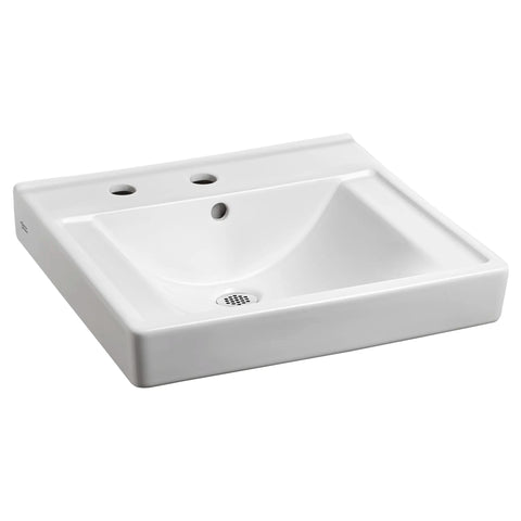 Decorum® Wall-Hung EverClean® Sink Less Overflow With Center Hole Only and Extra Right-Hand Hole