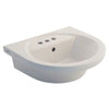 [0403004.222] Tropic® Petite 4-Inch Centerset Pedestal Sink Top - White