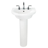 [0403800.020] Tropic® Petite 8-Inch Widespread Pedestal Sink Top and Leg Combination - White