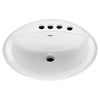 [0476037.020] Aqualyn® Drop-In Sink With 4-Inch Centerset and Extra Right-Hand Hole - White
