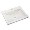 [0643001.020] Studio® Drop-In Sink With Center Hole Only - White