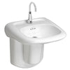 [0955001EC.020] Murro® Wall-Hung EverClean® Sink With Center Hole Only - White
