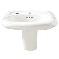 [0955121EC.020] Murro® Wall-Hung EverClean® Sink With Center Hole Only and Extra Left-Hand Hole - White
