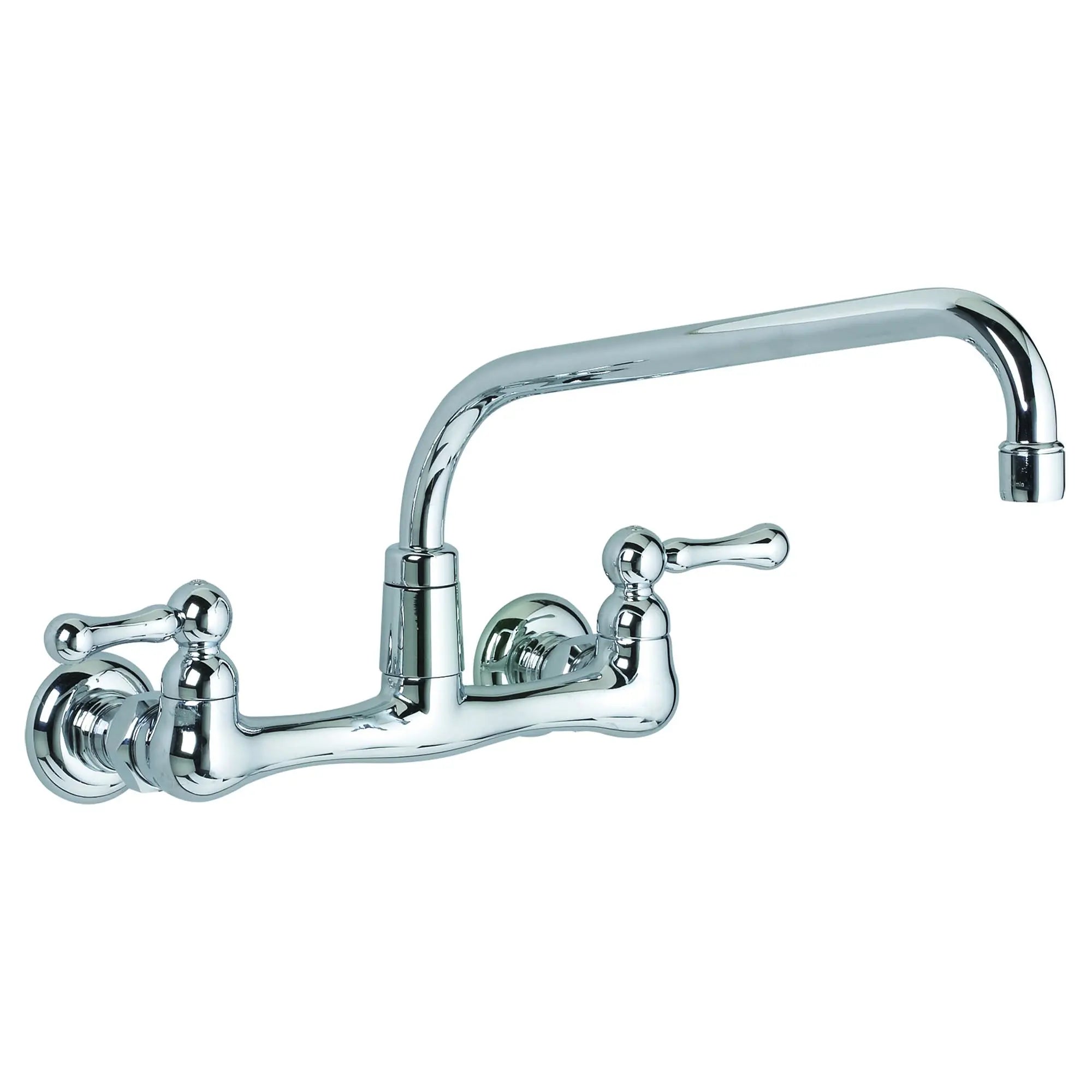 Heritage® Wall Mount Faucet With 8-Inch Tubular Brass Swivel Spout With Lever Handles // POLISHED CHROME // 35272_P_7298152002_0_CDNwebp.webp