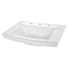 [0329008.020] Townsend® 24 x 18-Inch Above Counter Sink With 8-Inch Widespread - White