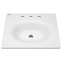 [1297008.020] Studio® S 24-Inch Vitreous China Vanity Sink Top 8-Inch Centers - White