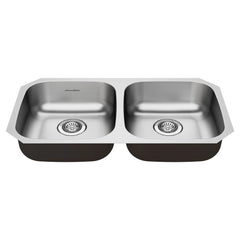 Portsmouth® 32 x 18-Inch Stainless Steel Undermount Double-Bowl ADA Kitchen Sink // STAINLESS STL // 47833_18DB6311800S075_CDNwebp.webp
