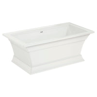 [2546004.020] Town Square® S 68 x 36-Inch Freestanding Bathtub Center Drain With Integrated Overflow - White