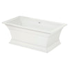 [2546004.020] Town Square® S 68 x 36-Inch Freestanding Bathtub Center Drain With Integrated Overflow - White