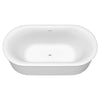 [2549004.020] Studio® S 68 x 34-Inch Freestanding Bathtub Center Drain With Integrated Overflow - White