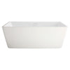 [2766034.020] Sedona® Loft 63 x 30-Inch Rectangle Freestanding Bathtub Center Drain With Integrated Overflow - White