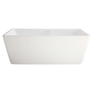 [2766034.020] Sedona® Loft 63 x 30-Inch Rectangle Freestanding Bathtub Center Drain With Integrated Overflow - White