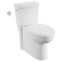 [2794769.020] Studio Touchless Skirted Two-Piece 1.28 gpf/4.8 Lpf Chair Height Elongated Toilet with Seat and Locking Tank Lid - White