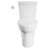 [2794769.020] Studio Touchless Skirted Two-Piece 1.28 gpf/4.8 Lpf Chair Height Elongated Toilet with Seat and Locking Tank Lid - White