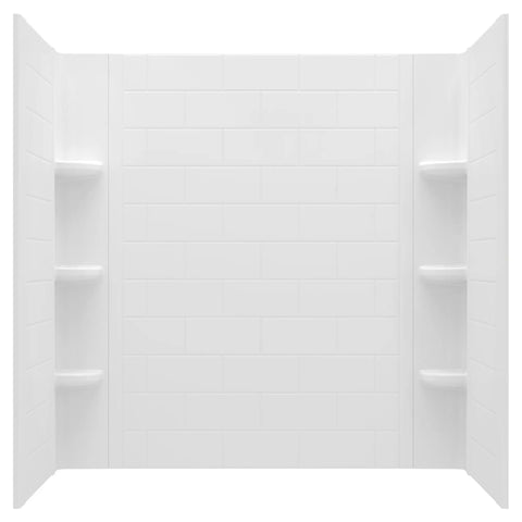 Princeton® PRO 60 x 30 x 60-inch Direct to Stud Subway Tile Bathtub Wall Set