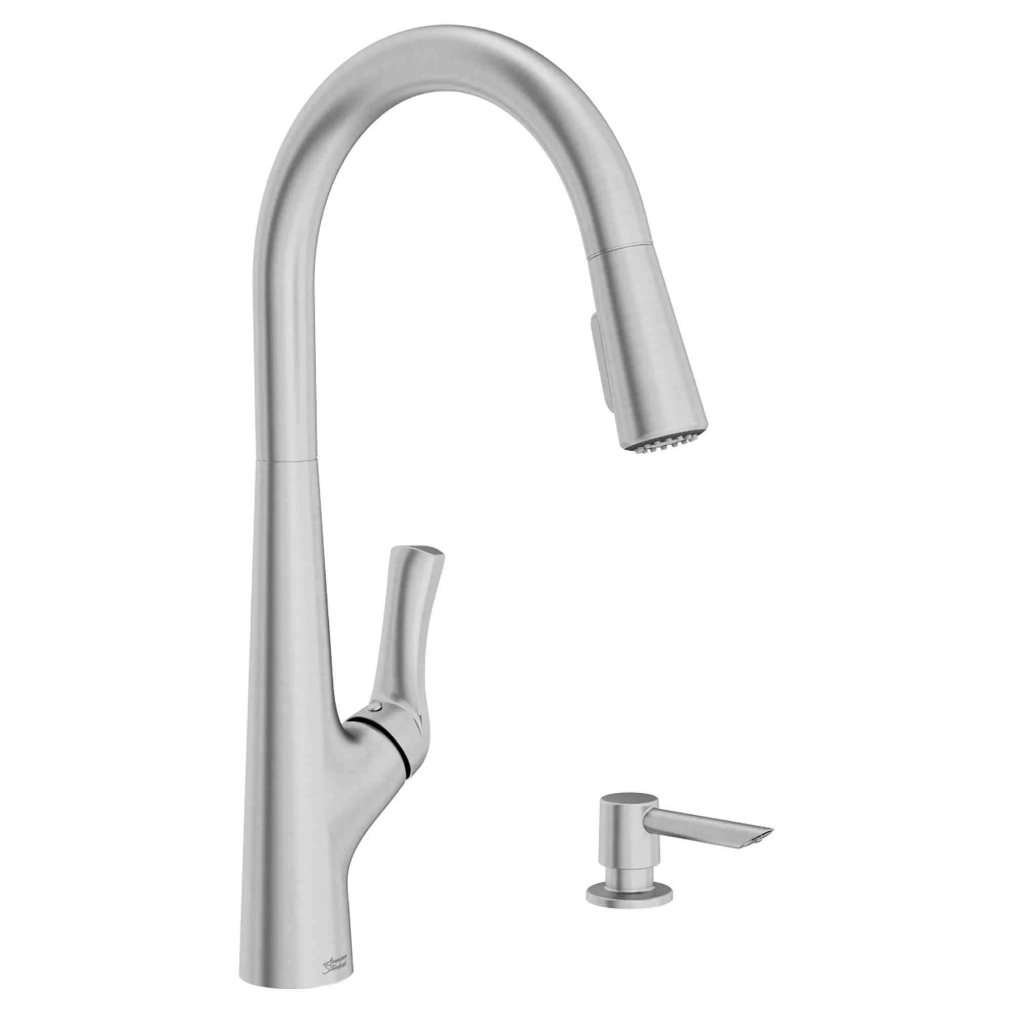 Copley Pull-Down Kitchen Faucet with Soap Dispenser // STAINLESS STEEL // 58439_7032300075_3_0_CDNwebp.webp
