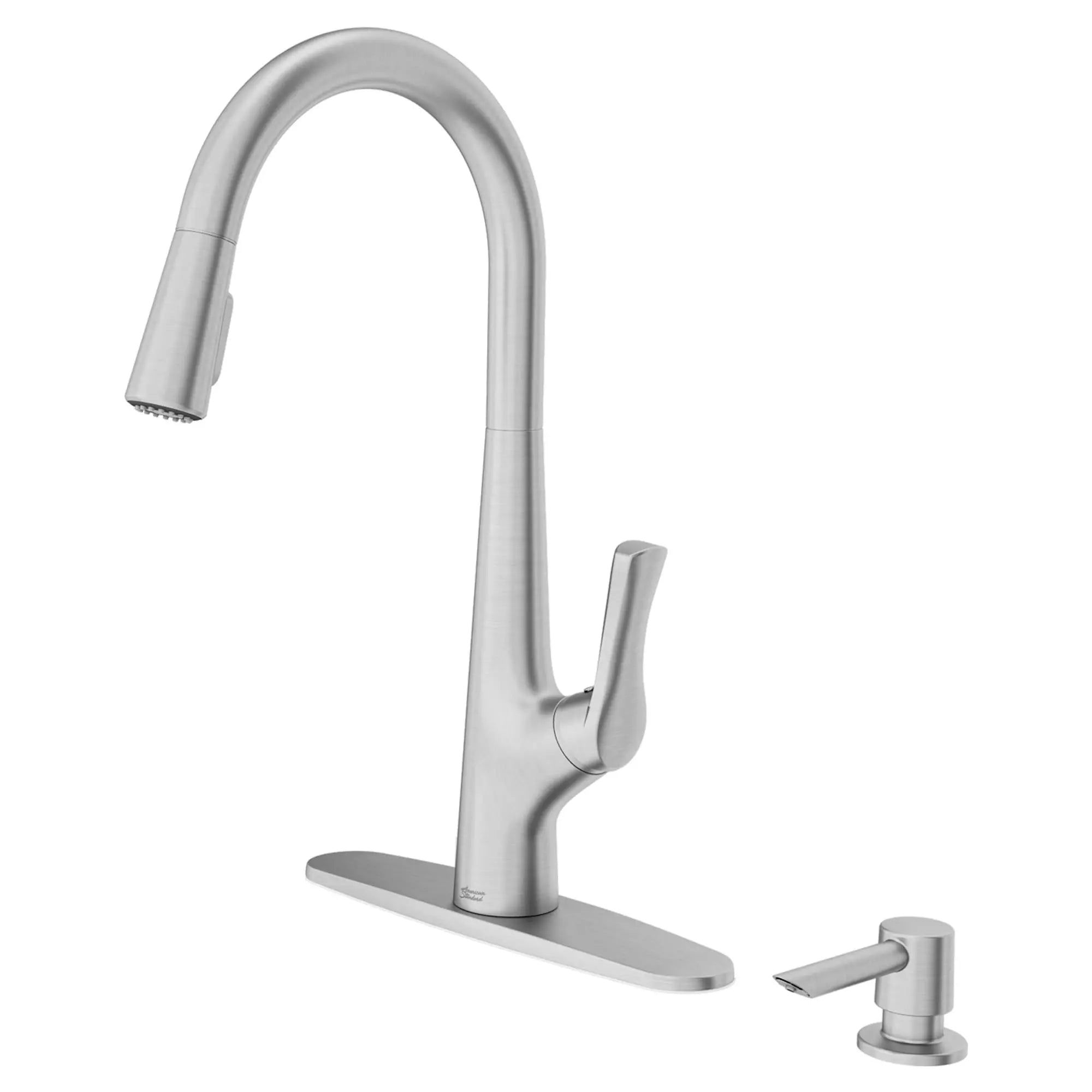 Copley Pull-Down Kitchen Faucet with Soap Dispenser // STAINLESS STEEL // 58441_7032300075_4_0_CDNwebp.webp