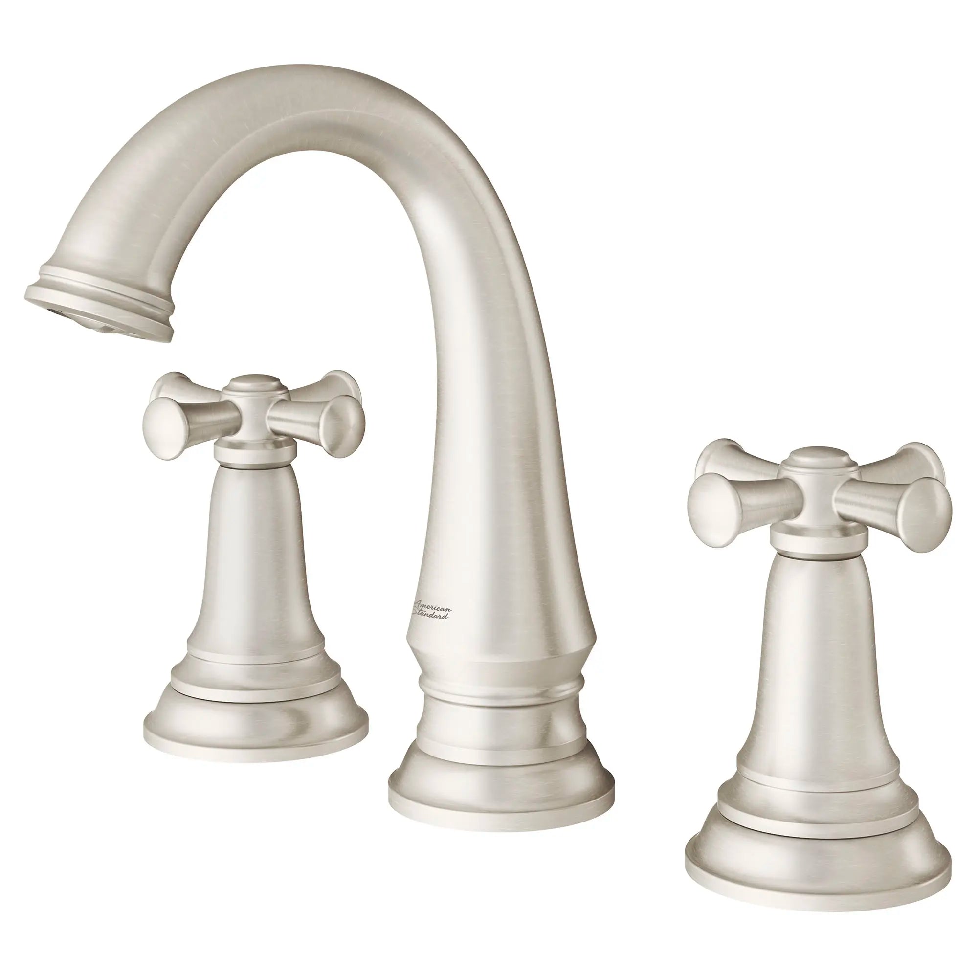 Delancey® 8-Inch Widespread 2-Handle Bathroom Faucet 1.2 gpm/4.5 L/min With Cross Handles // CROSS / BRUSHED NICKEL // 58684_7052827295_1_0_CDNwebp.webp