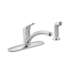 [7074040.075] Colony® PRO Single-Handle Kitchen Faucet 1.5 gpm/5.7 L/min With Side Spray - Polished Chrome