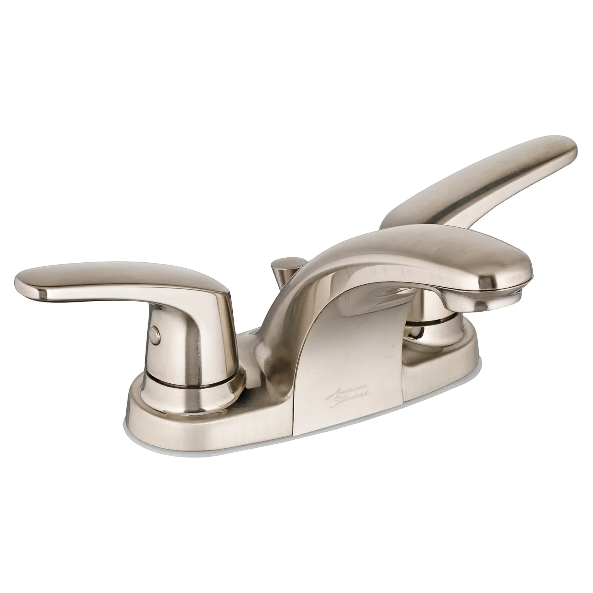 Colony® PRO 4-Inch Centerset 2-Handle Bathroom Faucet 1.2 gpm/4.5 Lpm With Lever Handles // BRUSHED NICKEL // 58816_7075200295_7075202295_7075205295_0_CDNwebp.webp