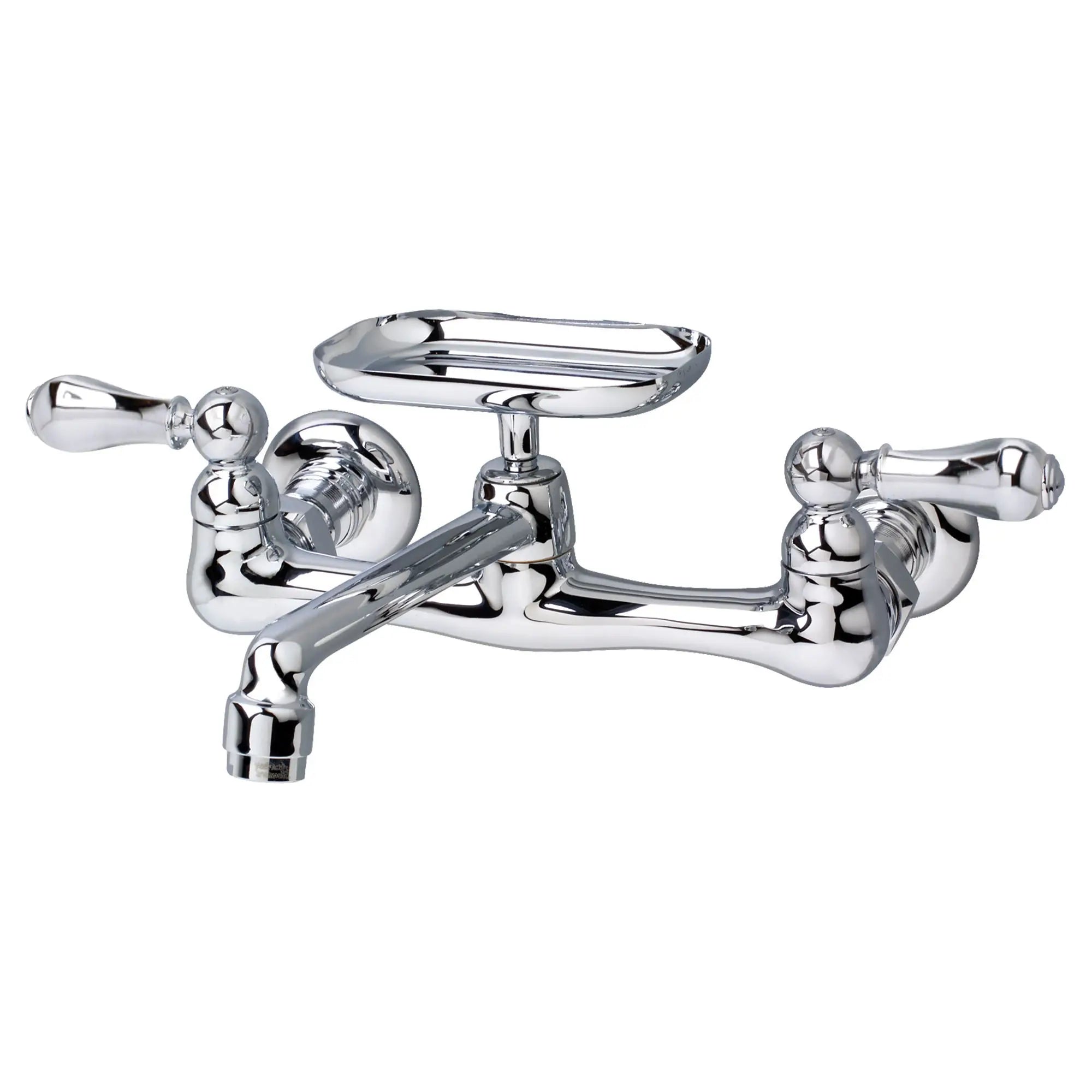 Heritage® Wall Mount Faucet With Cast Spout With Lever Handles and Soap Dish // POLISHED CHROME // 59490_7295152002__1__0_CDNwebp.webp