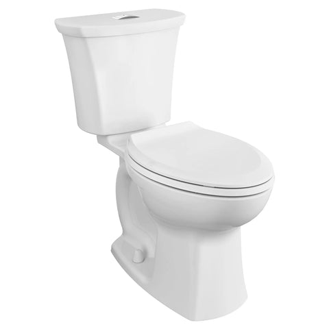 Edgemere® Two-Piece Dual Flush 1.28 gpf/4.8 Lpf and 1.0 gpf/3.8 Lpf 12-Inch Rough-In Chair Height Elongated-Front Toilet with Seat