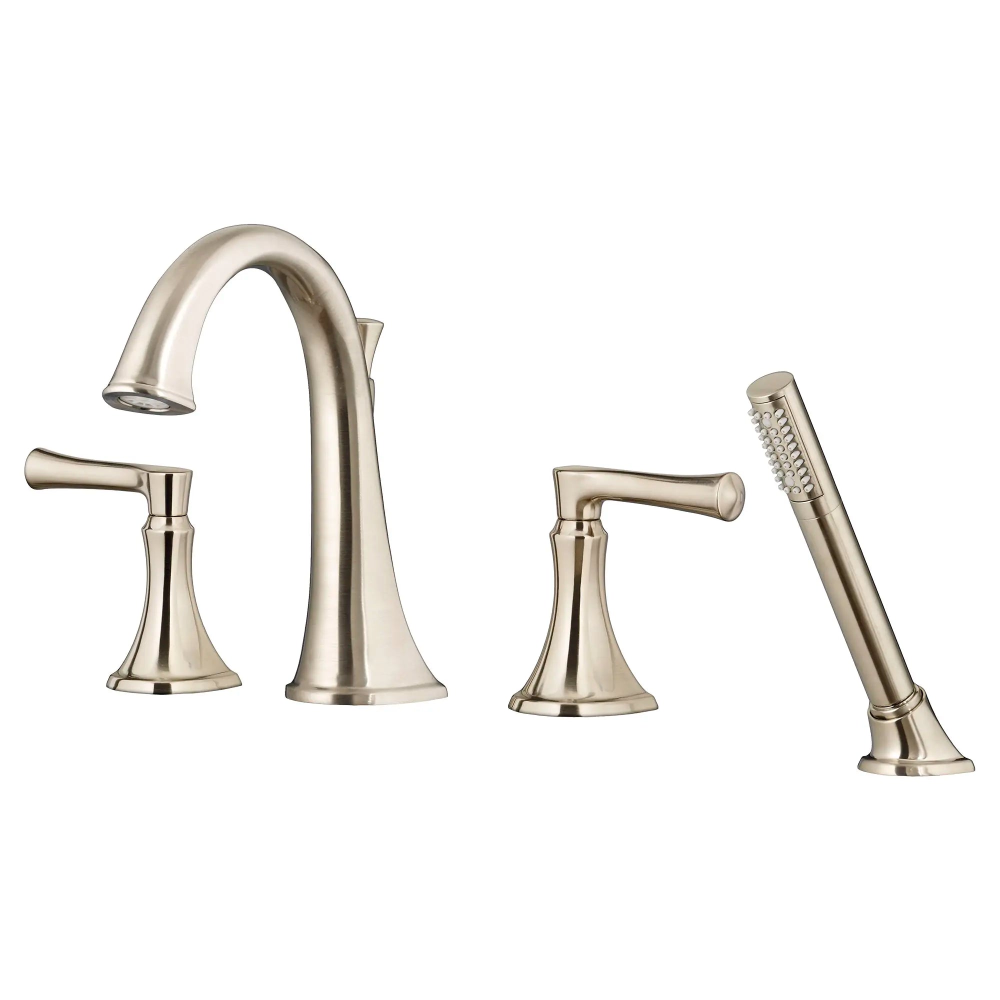 Estate Deck-Mount Bathtub Faucet with Personal Shower for Flash Rough-in Valve with Lever Handle // BRUSHED NICKEL // 62447_7722901295_1_0_CDNwebp.webp