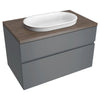 [7813001.479] Studio® S Above Counter Sink Top with Center Hole Only - Ash