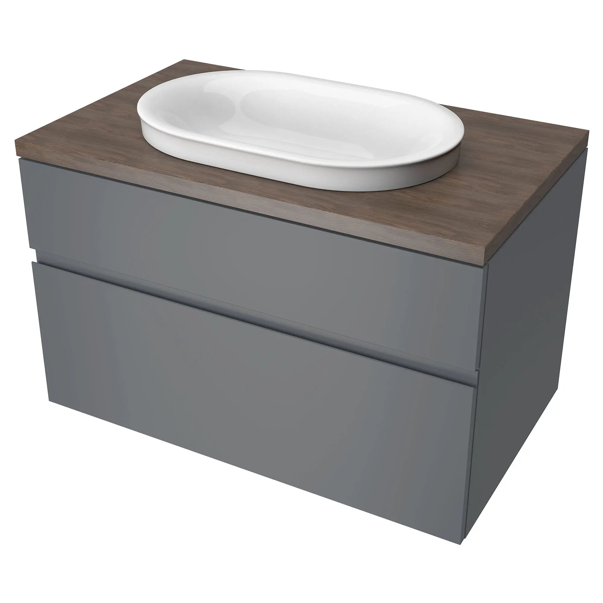 Studio® S Above Counter Sink Top with Center Hole Only // WALNUT // 63433_8726033477_1296000020_7813001479_2_0_CDNwebp.webp
