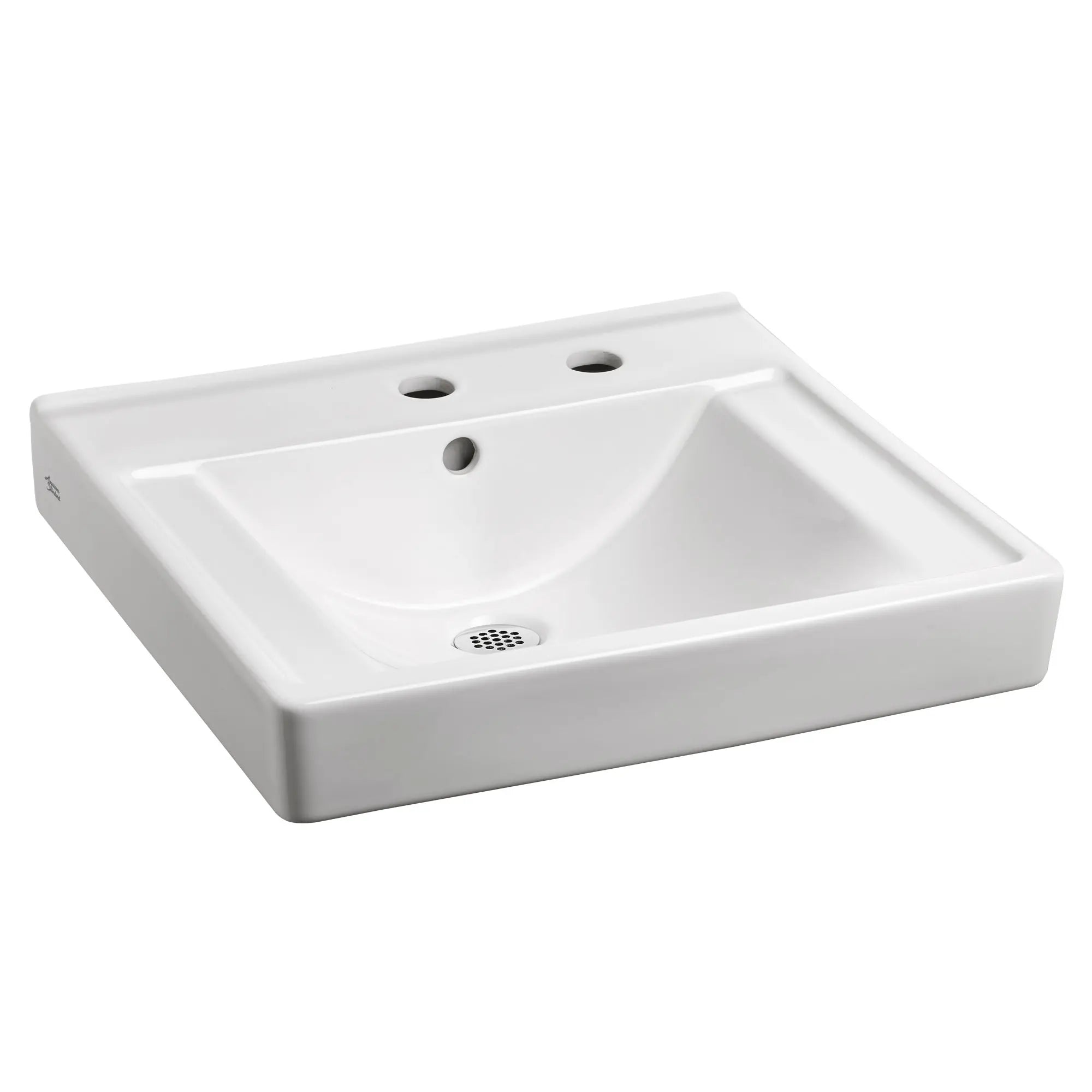 Decorum® Wall-Hung EverClean® Sink With Center Hole Only and Extra Right-Hand Hole // WHITE // 63819_9024011EC020_0_CDNwebp.webp