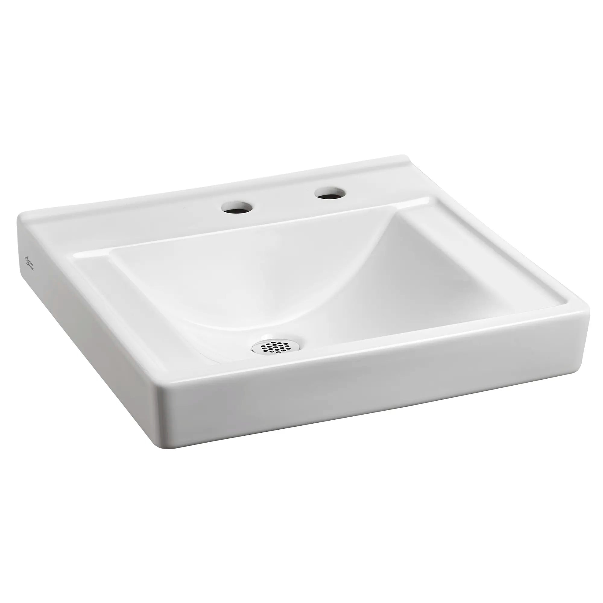 Decorum® Wall-Hung EverClean® Sink With Center Hole Only and Extra Right-Hand Hole // WHITE // 63820_9024011EC020_1_0_CDNwebp.webp