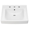 [9134008EC.020] Decorum® 21 x 20-1/4-Inch (533 x 514 mm) Wall-Hung EverClean® Sink With 8-Inch Widespread - White