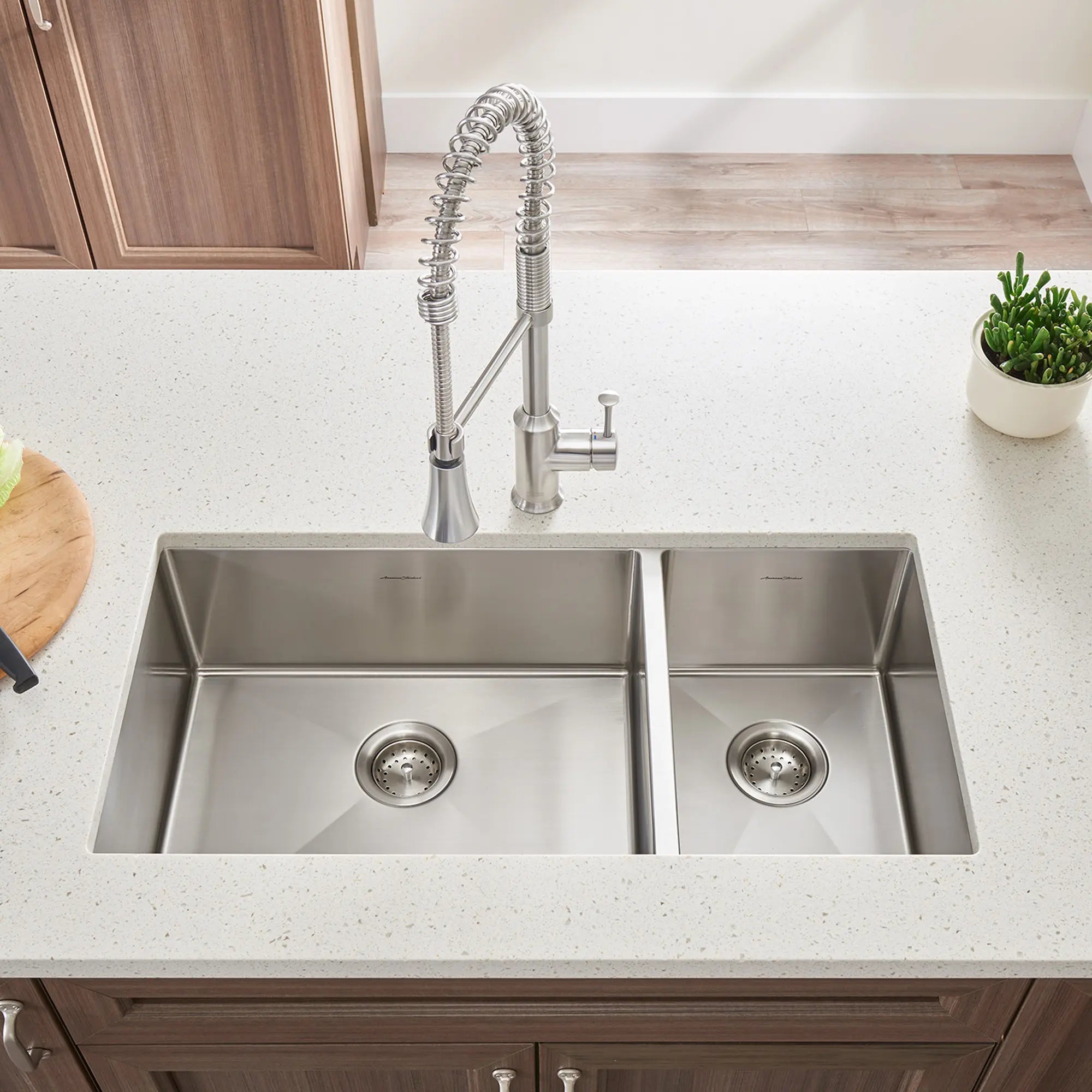 Pekoe® 35 x 18-Inch Stainless Steel Undermount Double-Bowl Kitchen Sink // STAINLESS STEEL // 65660_B_18CR9351800075_1__CDNwebp.webp