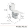 [215DA004.020] Cadet® PRO Two-Piece 1.6 gpf/6.0 Lpf Standard Height Round Front Toilet Less Seat - White