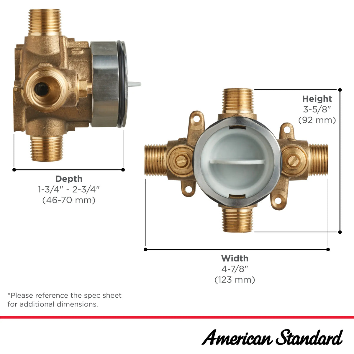 Flash® Shower Rough-In Valve With Universal Inlets/Outlets With Screwdriver Stops // NO FINISH // 67529_Flash_Infographic_RU101SS_0001_DEC2025_1_CDNwebp_588e88ec-978d-4595-8307-3d3db6bae998.webp