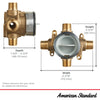 [RU101] Flash® Shower Rough-In Valve With Universal Inlets/Outlets - No Finish