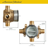 [RU101] Flash® Shower Rough-In Valve With Universal Inlets/Outlets - No Finish