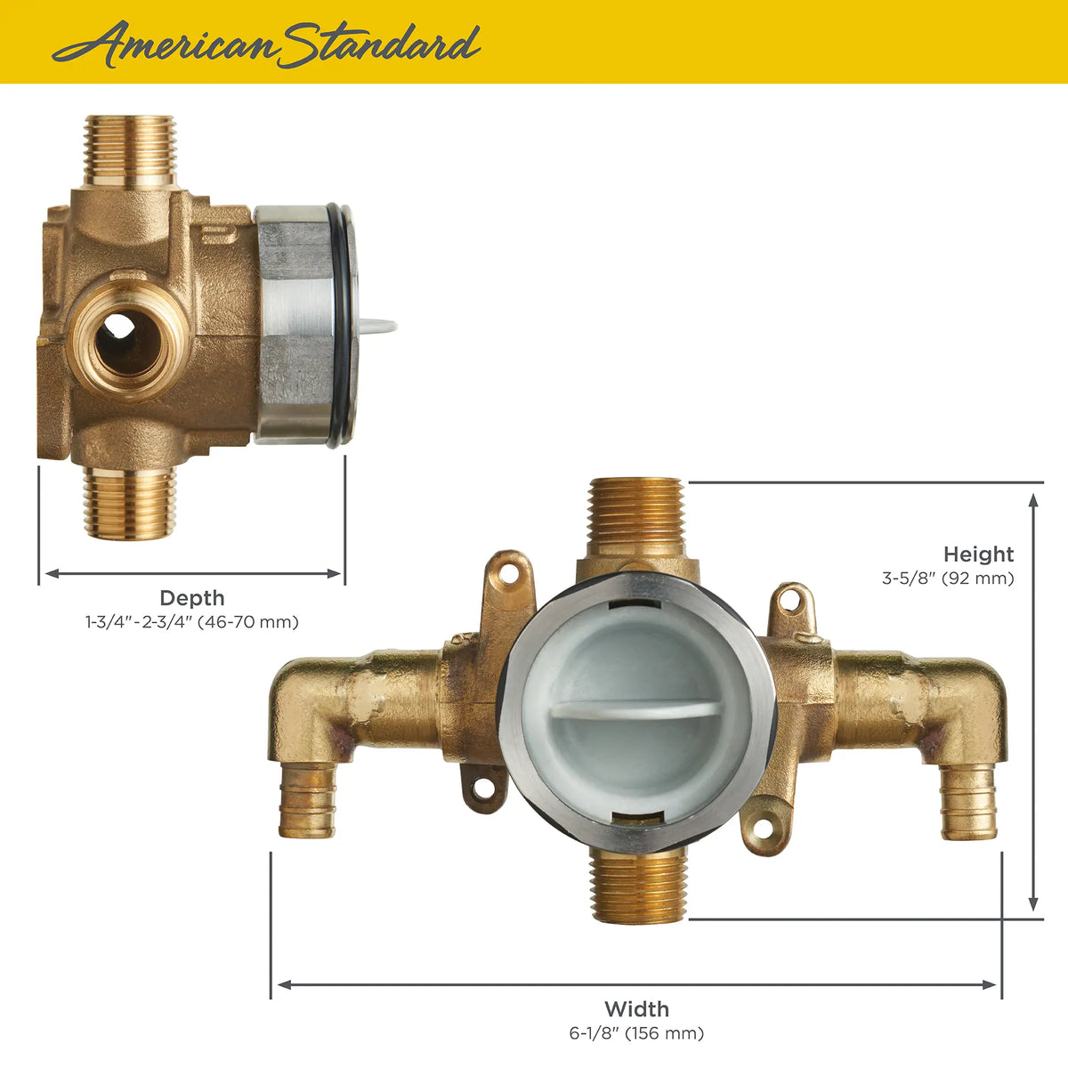 Flash® Shower Rough-In Valve With PEX Inlet Elbows/Universal Outlets for Crimp Ring System // NO FINISH // 67559_Flash_Valve_RU107E_Info_3_0_CDNwebp_b02671ad-59b9-472c-9a88-cfada15bd1c1.webp