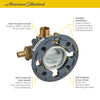 [RU107] Flash® Shower Rough-In Valve With PEX Inlets/Universal Outlets for Crimp Ring System - No Finish