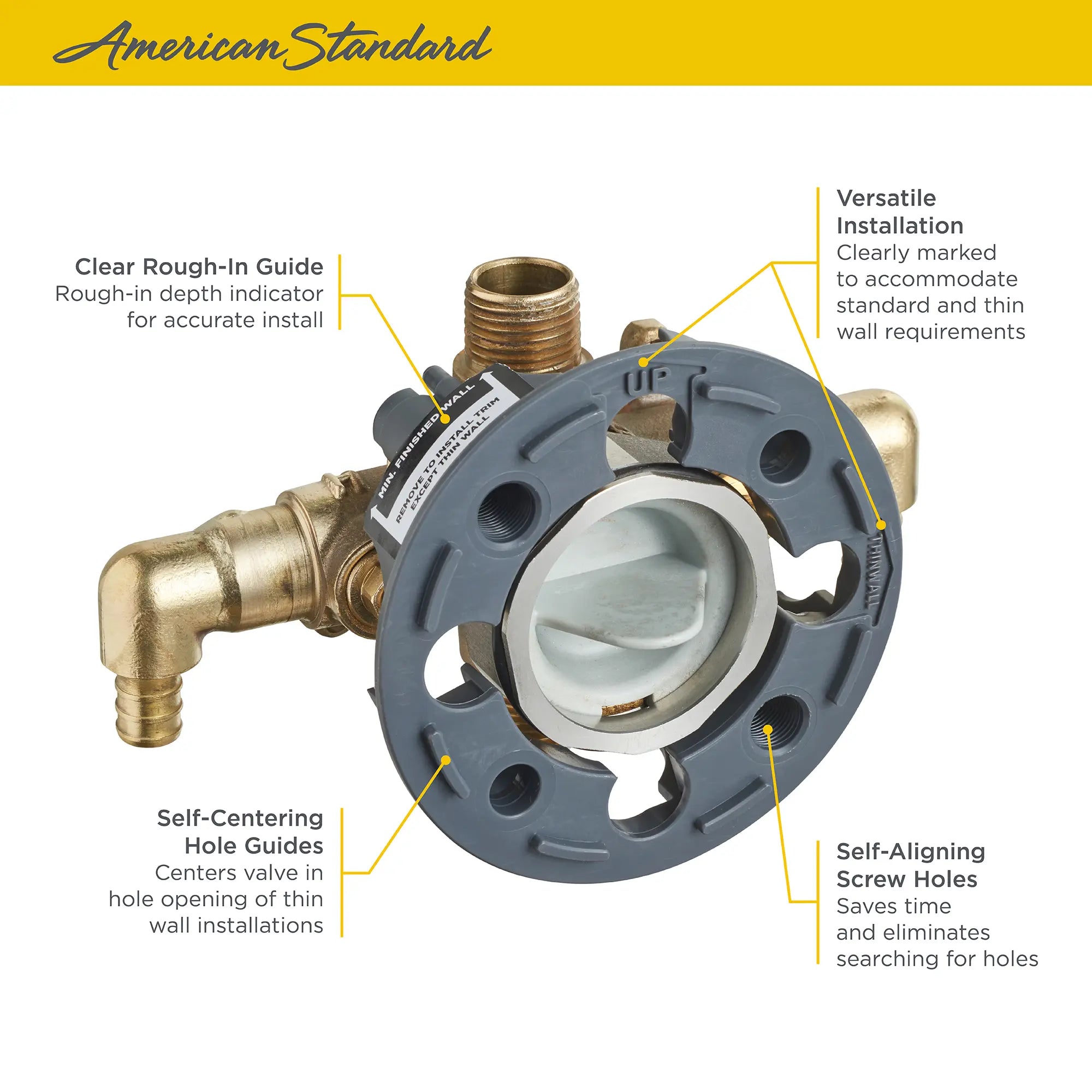 Flash® Shower Rough-In Valve With PRX Inlet Elbows/Universal Outlets With Screwdriver Stops for Cold Expansion System // NO FINISH // 67570_Flash_Valve_RU108ESS_Info_2_0_CDNwebp.webp