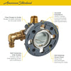 [RU108E] Flash® Shower Rough-In Valve With PEX Inlet Elbows/Universal Outlets for Cold Expansion System - No Finish
