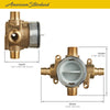 [RU108] Flash® Shower Rough-In Valve With PEX Inlets/Universal Outlets for Cold Expansion System - No Finish