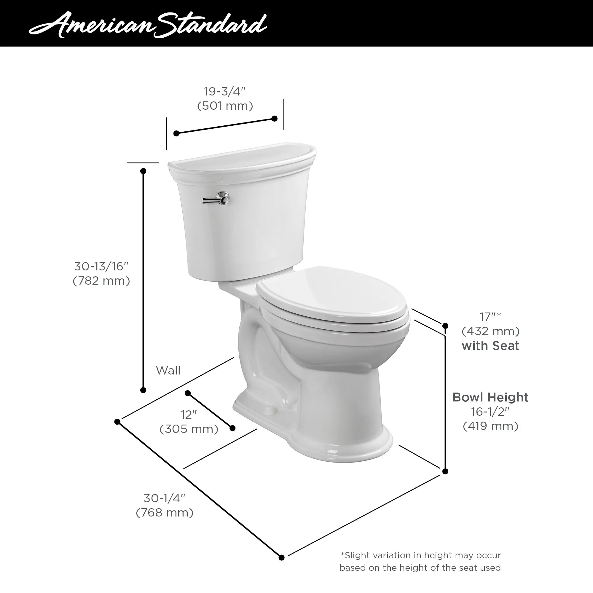 Heritage VorMax® Two-Piece 1.28 gpf/4.8 Lpf Chair Height Elongated Toilet Less Seat // WHITE // 67673_AS_Heritage_VorMax_Toilet_205AA104_Info_3_0_CDNwebp.webp