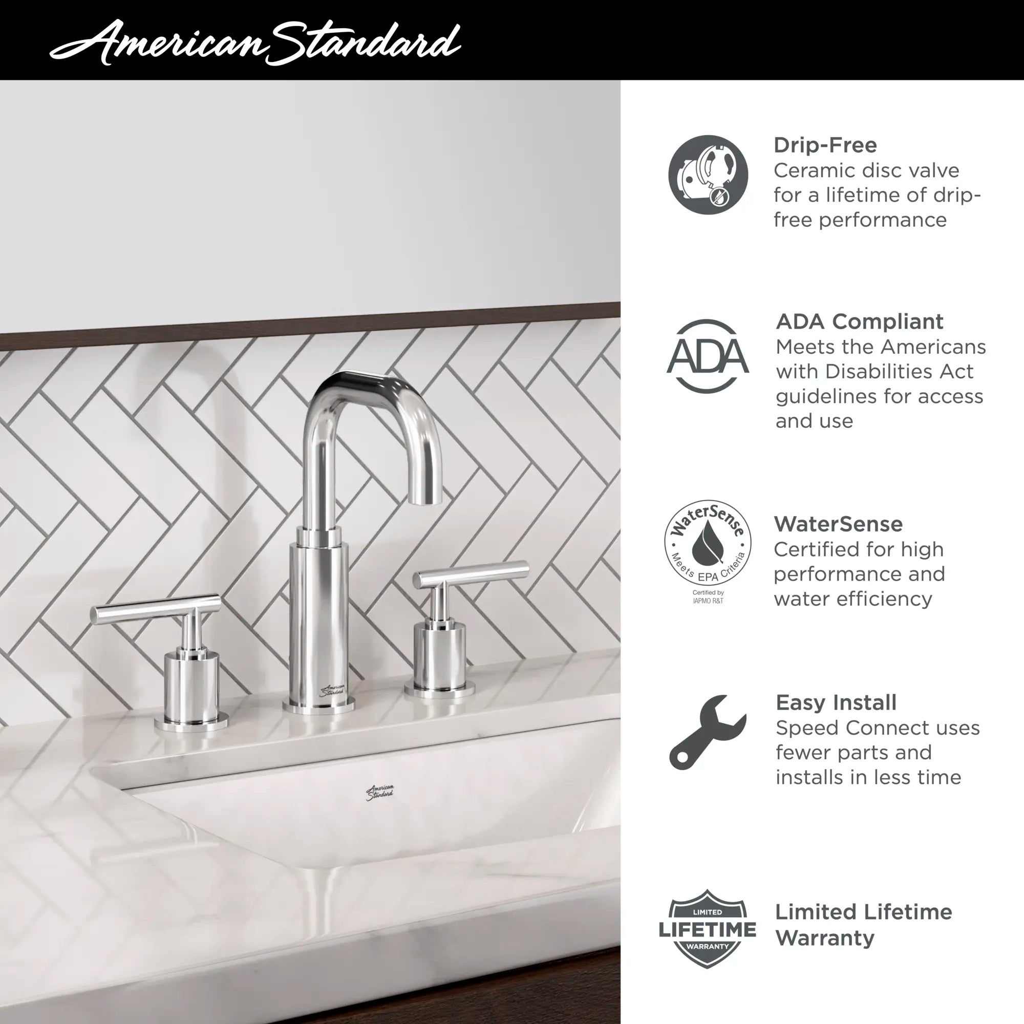 Serin® 2-Handle 8-Inch Widespread Bathroom Faucet 1.2 gpm 4.5 L/min With Lever Handles // POLISHED CHROME // 67788_AS_Serin_Bath_Faucet_Infographics_2064831_1_0_CDNwebp.webp