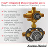 [RU531] Flash® 3-Way Integrated Shower Diverter Rough-In Valve with Pressure Balance Valve Cartridge - No Finish