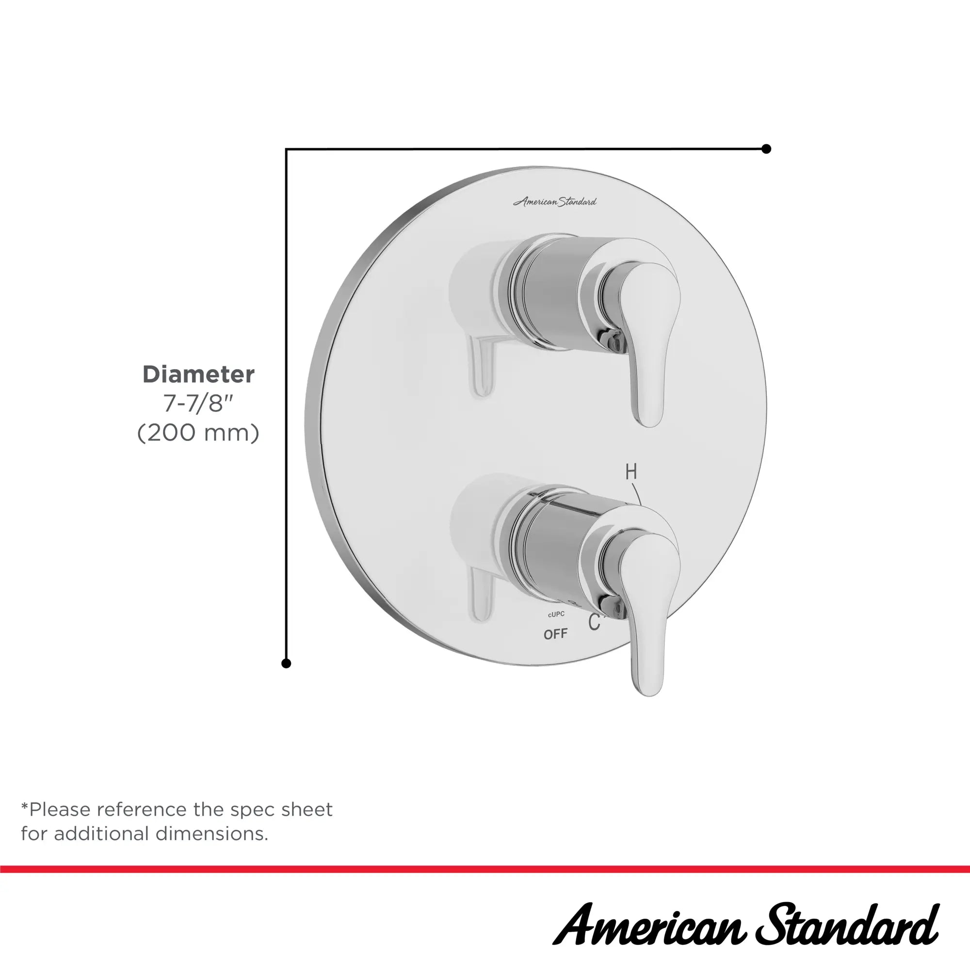 Studio® S 2-Handle Integrated Shower Diverter Trim Only // POLISHED CHROME // 67860_StudioS_Infographic_TU105740_0002_OCT2025_1_CDNwebp.webp