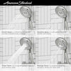[9238759.002] Spectra® 24-Inch 4-Spray 1.8 gpm/6.8 L/min Hand Shower Rail System with Filter - Polished Chrome